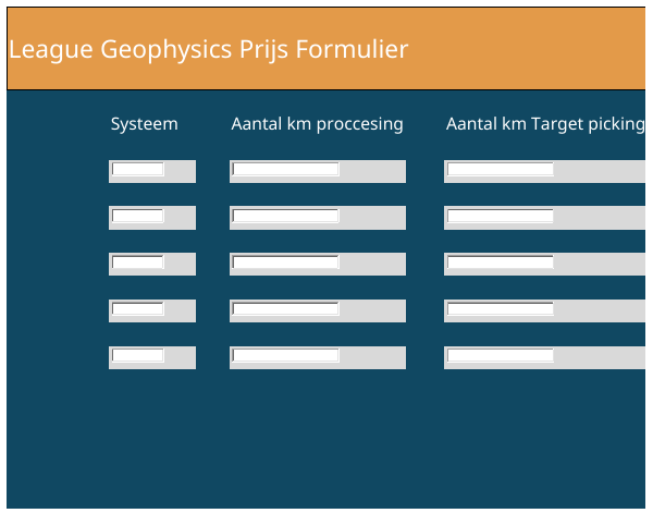 Screenshot: League Geophysics — Optimalisatie van het offerteproces